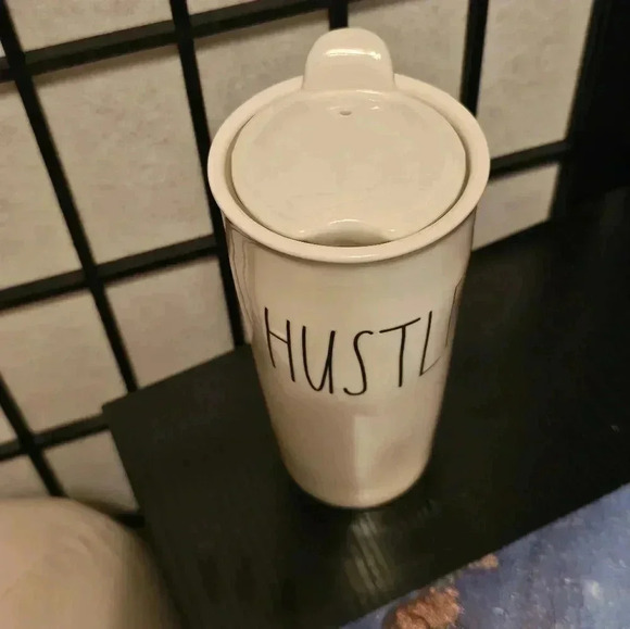 Rae Dunn Hustle ceramic tumbler - Picture 2 of 4